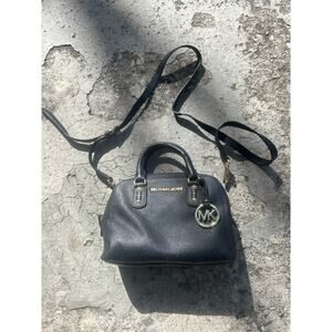 Michael Kors Black Purse with Gold Hardware